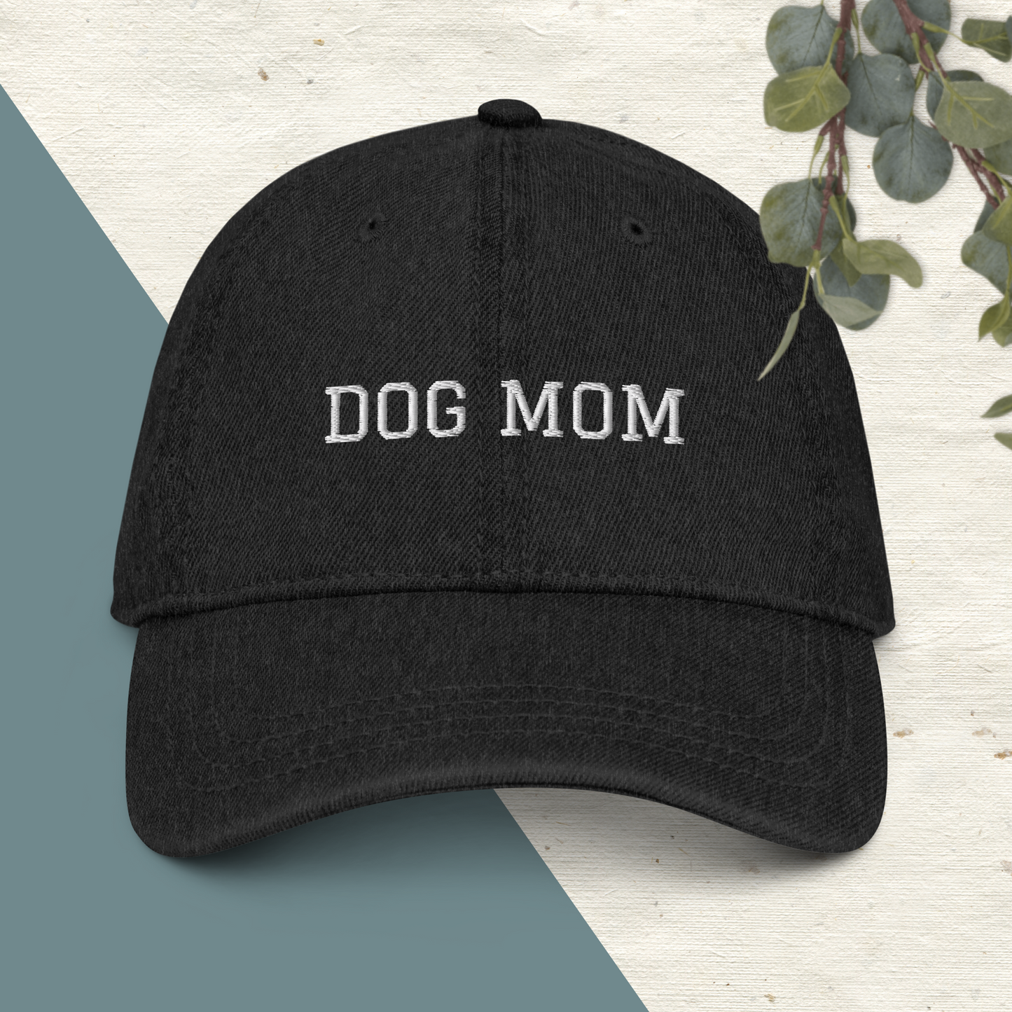 Denim Dog Mom Hat